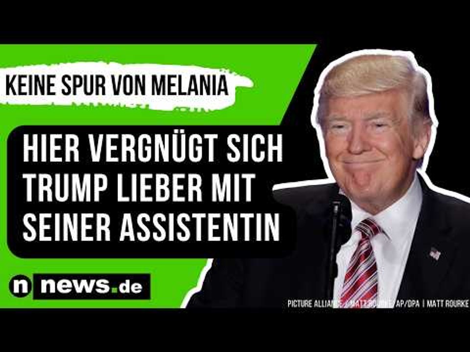 Donald Trump: Keine Spur von Melania - hier vergnügt sich Trump lieber mit seiner Assistentin