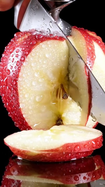 Apples Peeling in Slow Motion | Satisfying Fruit Peeling ASMR 🍎