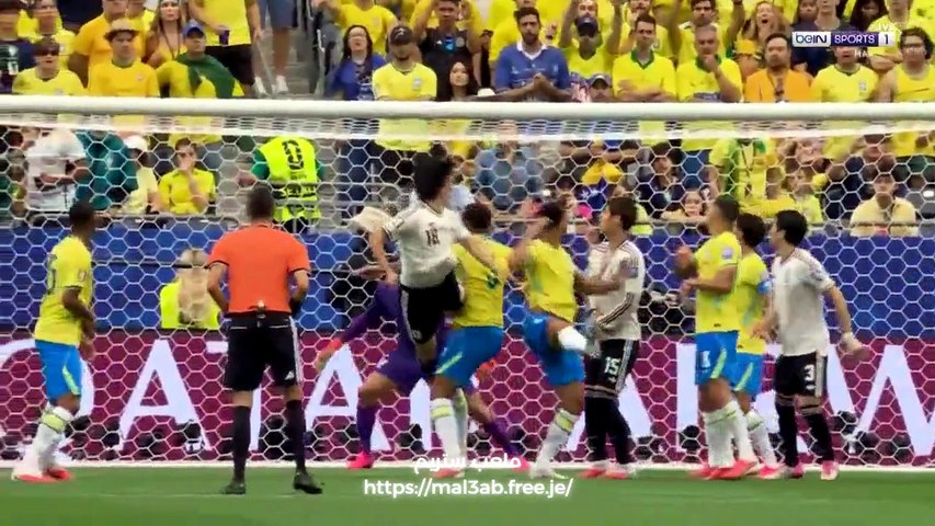 ملخص مباراة البرازيل واليابان 2-1 كأس العالم