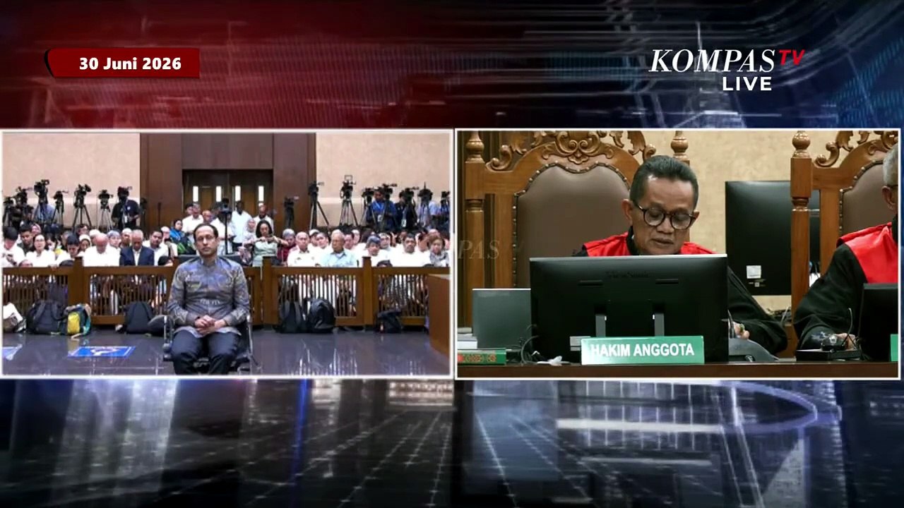 Sidang Vonis Nadiem, Hakim Nilai Kerugian Keuangan Negara Kasus Chromebook Nyata dan Terjadi