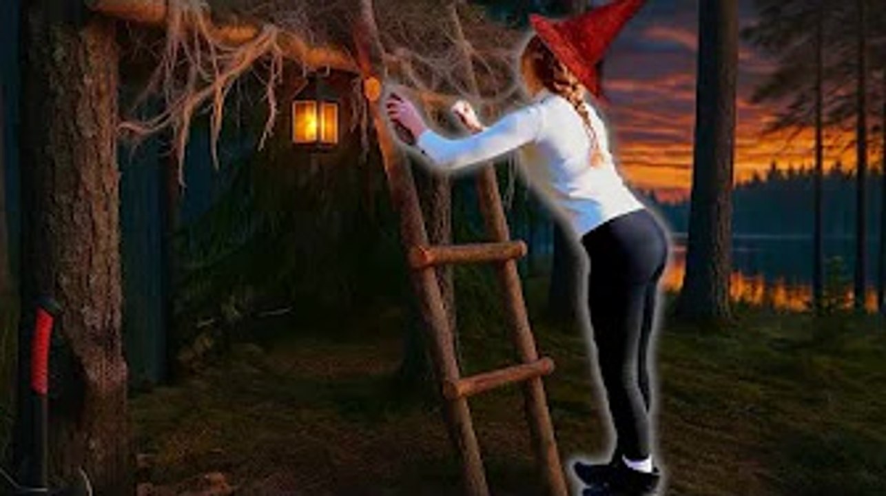 She Builds a Primitive Shelter Alone in the Forest by the Lake | Solo Survival in the Wilderness, p1