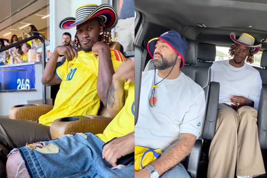Jimmy Butler muestra su apoyo a James Rodríguez y a Colombia en Miami