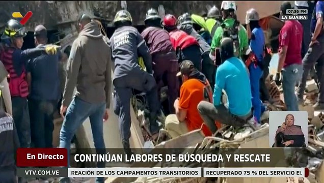 Bomberos de Carabobo y brigadas internacionales unen fuerzas para continuar labores de extracción