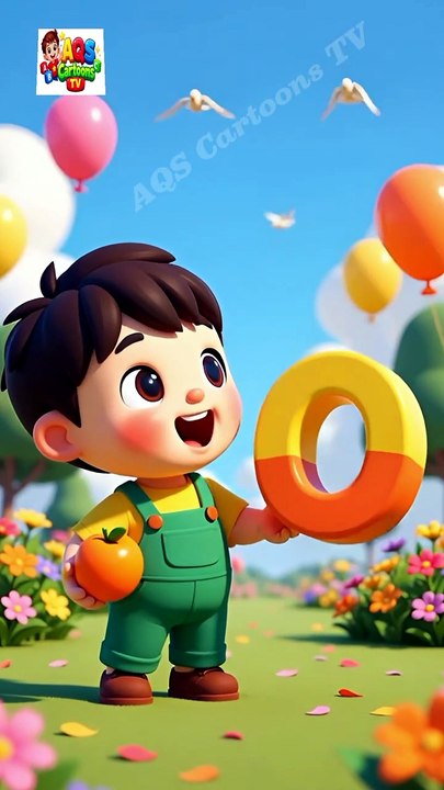 O for Orange |ABC Learning for Kids |Nursery Rhymes |AQS Cartoons TV
