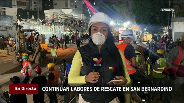 Caracas | Rescatistas continúan con las labores de búsqueda y rescate en la parroquia San Bernardino