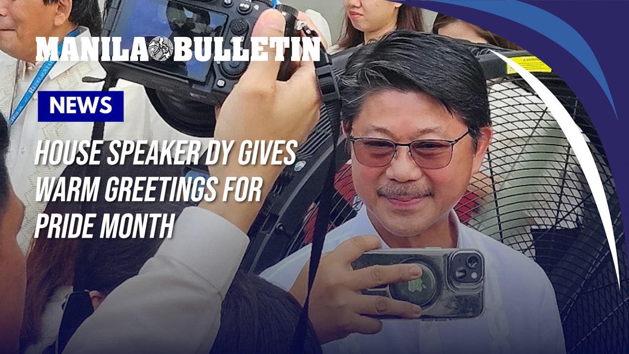 House Speaker Dy shares message for Pride Month, recognizes 'courage of being true to oneself'