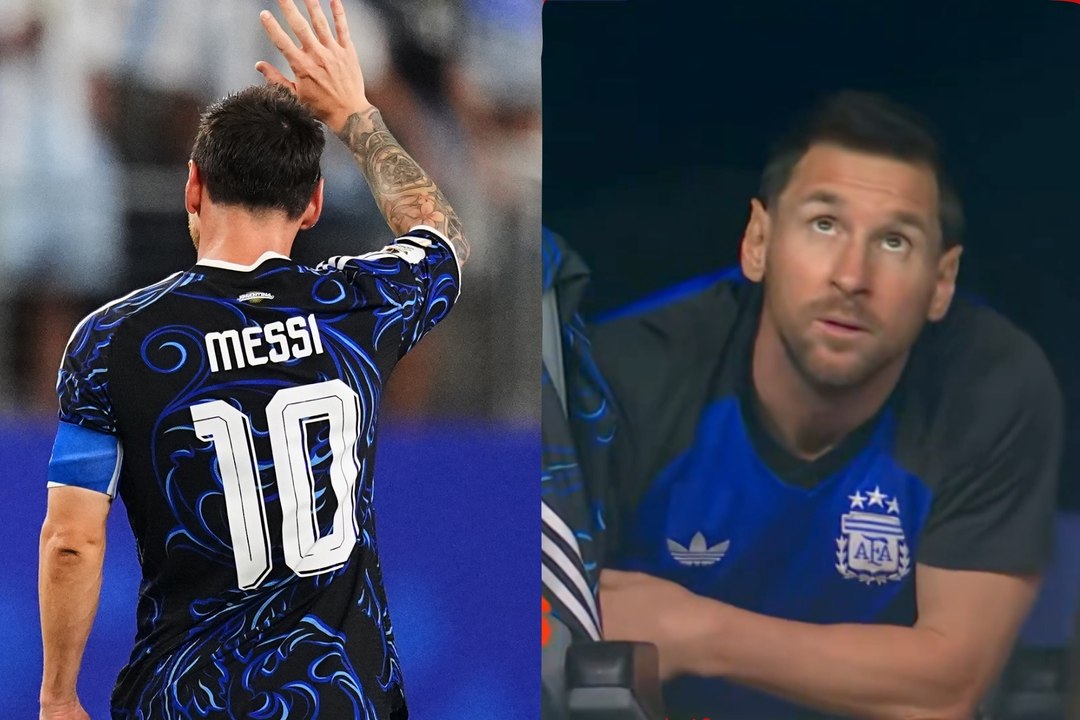 Messi descubre que la ovación del estadio era para él tras aparecer en la pantalla gigante