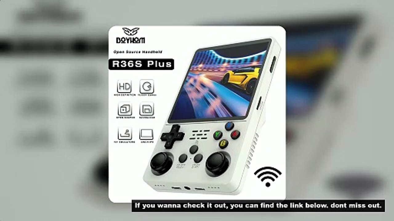 BOYHOM R36S Plus Retro Handheld Game Console Linux 64-bit System 4" IPS Screen RK3326 Portable Pocke