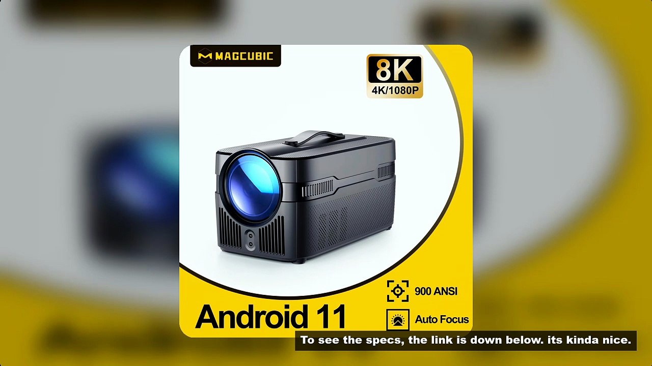 Magcubic 900ANSI HY450 C Auto Focus Projector 8K 1080P Ultra Short Throw Allwinner H716 BT5.4 Auto O