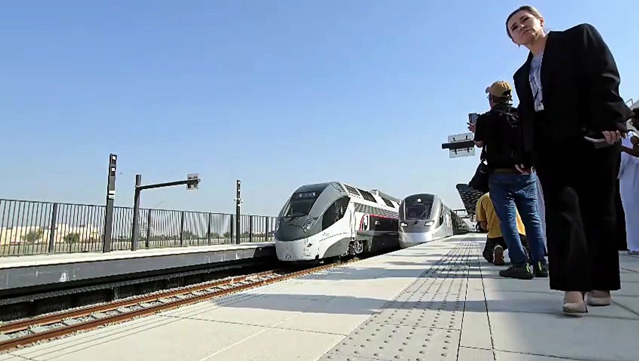 Train departs Abu Dhabi