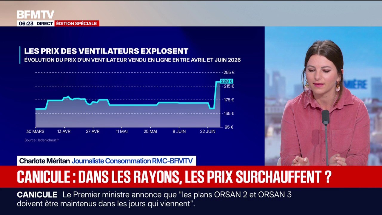 Ventilateurs, climatiseurs, fruits et légumes... Le prix de plusieurs produits augmente à cause de la canicule