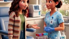 BLOOD TEST AT THE HOSPITAL  Easy English Conversation #shorts