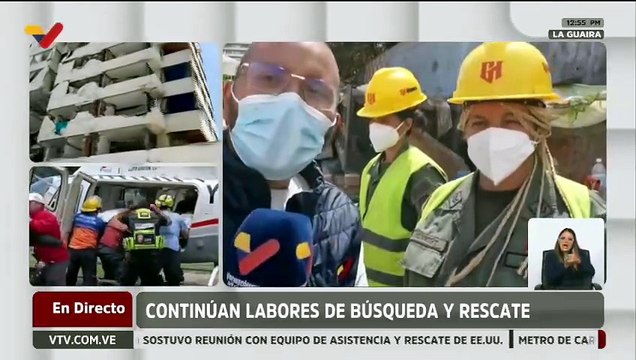 La Guaira | Continúan labores de búsqueda en Residencias Caribe junto a rescatistas internacionales