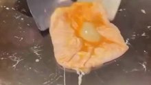 Teppanyaki Cheese Omelette! 🍳🧀 #Shorts #livecooking