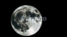 Detailed Shot of the Moon in Dark Sky