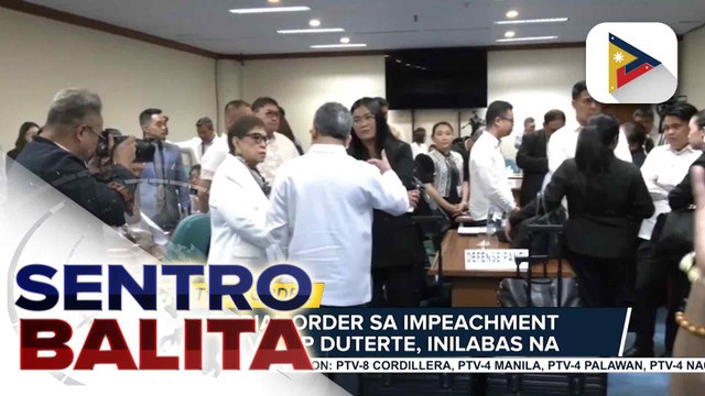 Impeachment Court, binigyan ng tatlong araw ang Prosecution Panel at Defense team para magkomento sa pre-trial order; paghahanda sa Impeachment trial, puspusan | ulat ni Bernard Ferrer