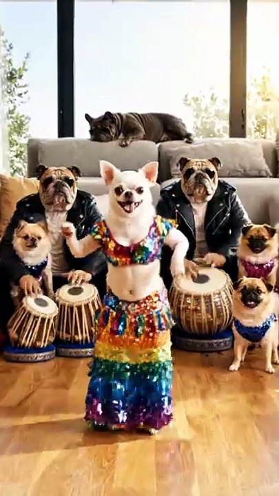 💃 Shakira Dog Dance with Live Tabla – Funniest Performance Ever! 😂🔥 #Reels #Trending #AnimalComedy #Entertainment #MustWatch