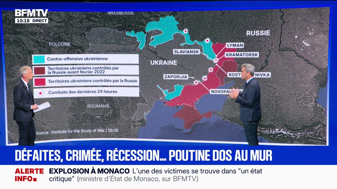 Guerre en Ukraine: défaites, Crimée, récession... Vladimir Poutine dos au mur