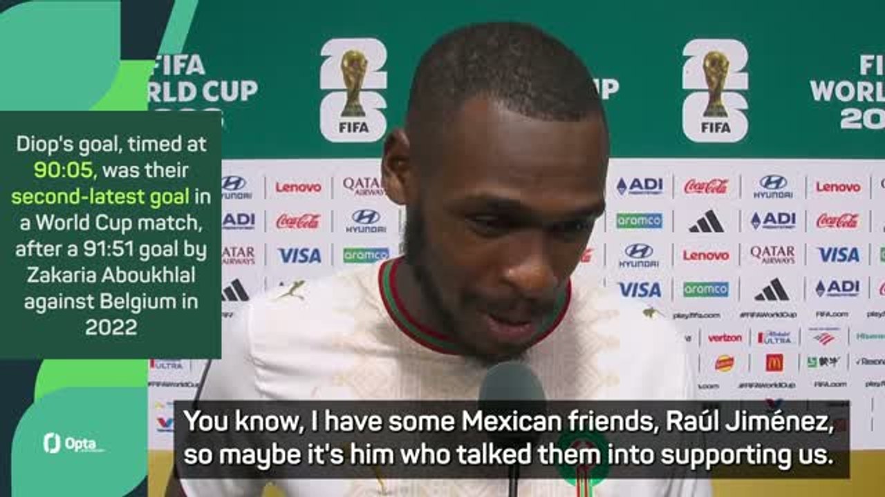 'Maybe Jimenez told Mexico to support us' - Morocco's Diop thanks home crowd