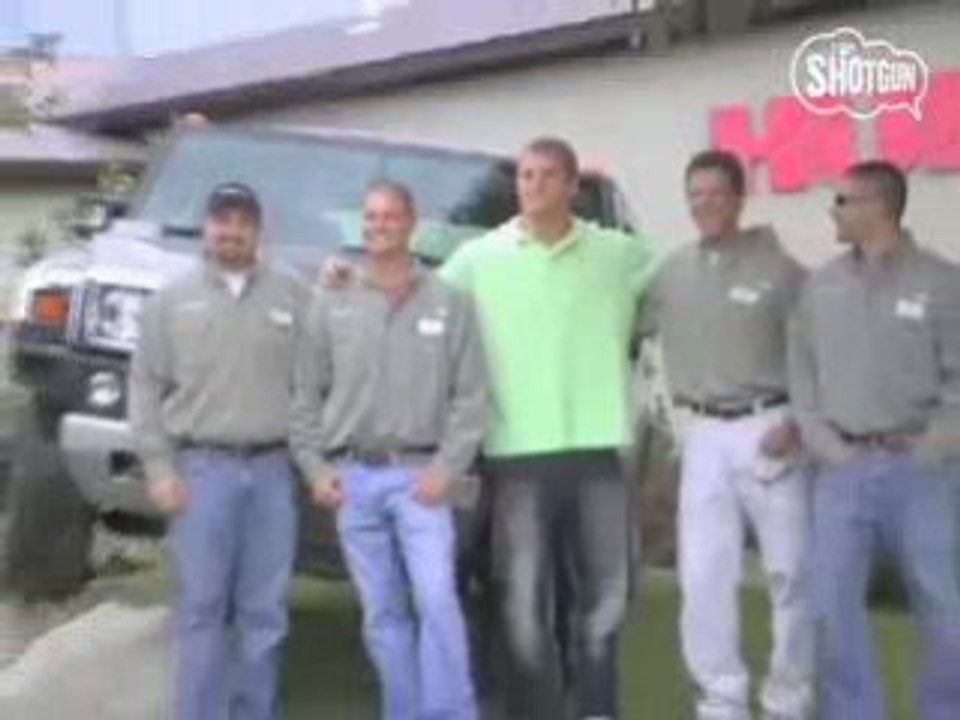 NFL's Chris Long gets down & dirty at HUMMER Driving Academy