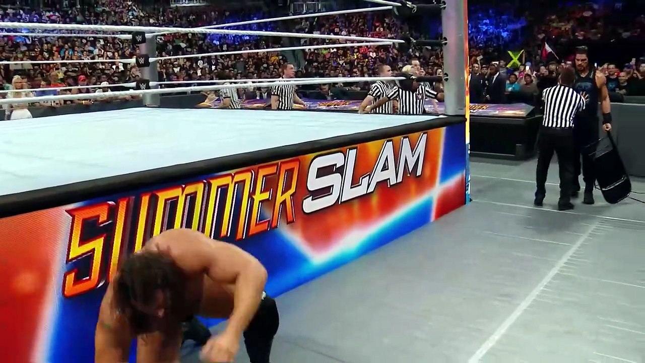Roman Reigns attacks Rusev | SummerSlam 2016