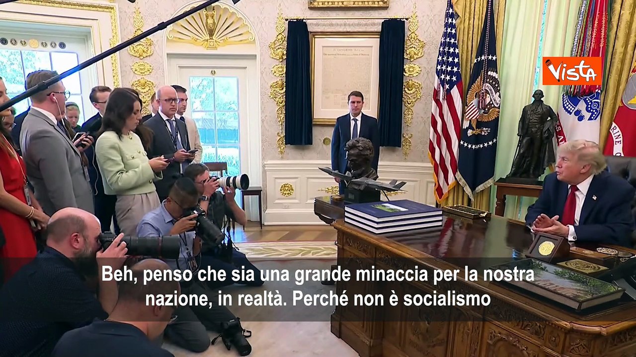 Trump: Mamdani volto dei socialisti? Non è socialismo, è comunismo la più grande minaccia per Usa