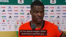 Netherlands' Dumfries responds to Zlatan's criticism