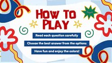 Blue and Red Playful Trivia Quiz Presentation