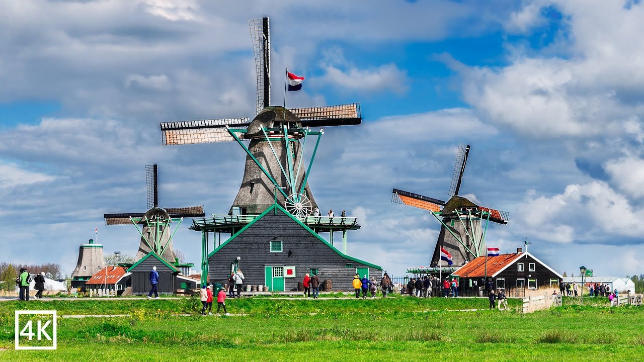 Zaanse Schans Spring Tour 2025 | Ultimate Dutch Village Experience 🌸🇳🇱 4K 60P
