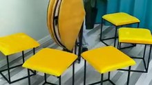Mesa y Sillas Transformables | Conjunto que se Convierte en Otomano