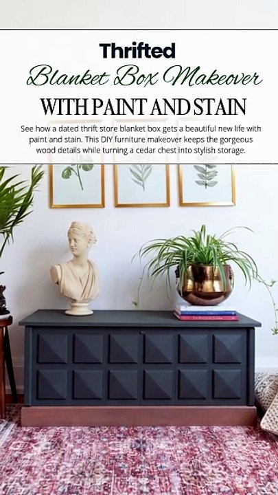 How to Transform an Old Cedar Chest into Modern Storage | Easy Furniture Painting Tutorial