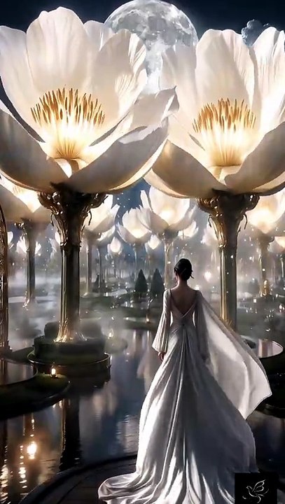 The Garden of Cosmic Veils | Surreal Fantasy World
