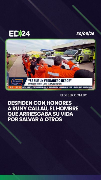 Despiden con honores a Runy Callaú, el hombre que arriesgaba su vida por salvar a otros