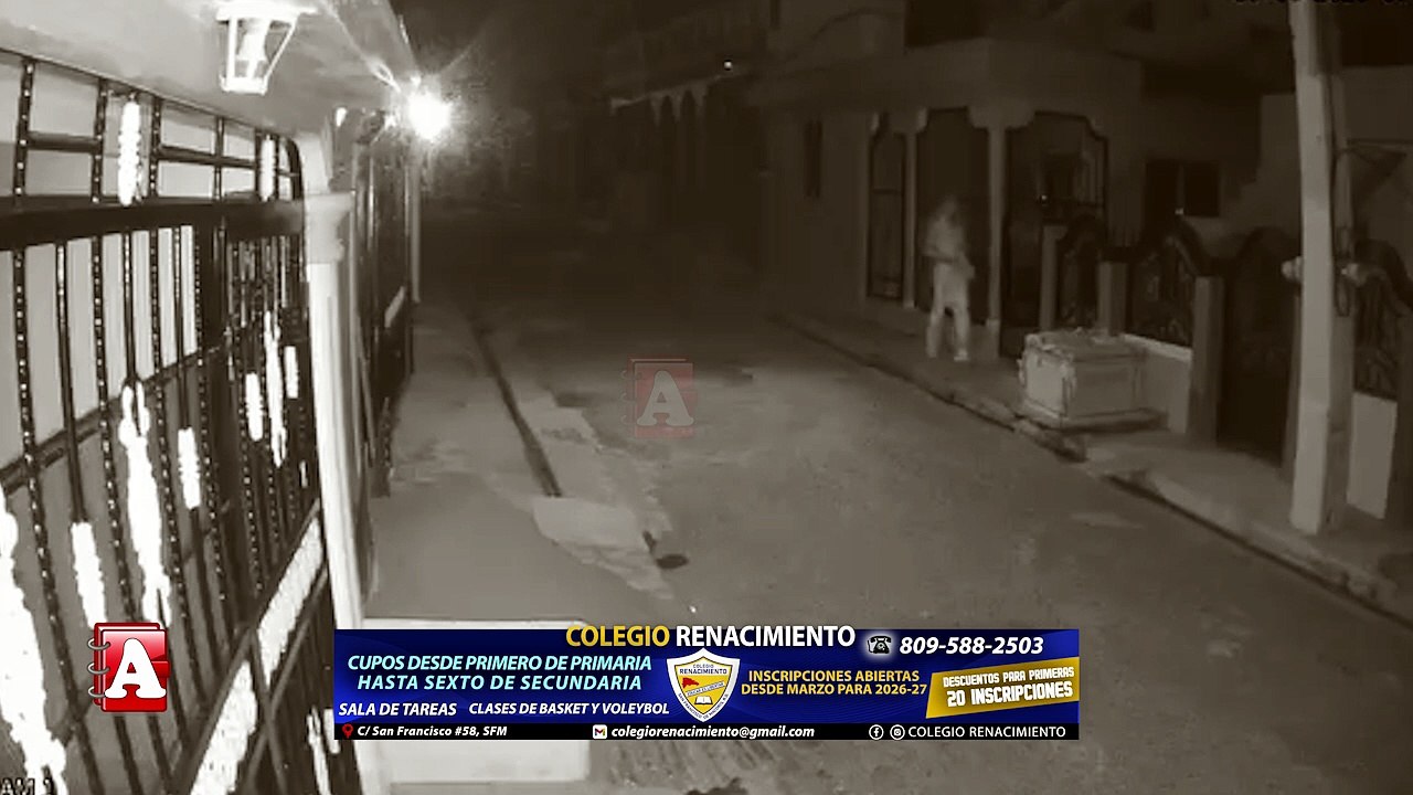 Hombre queda grabado robando dentro de una vivienda en SFM