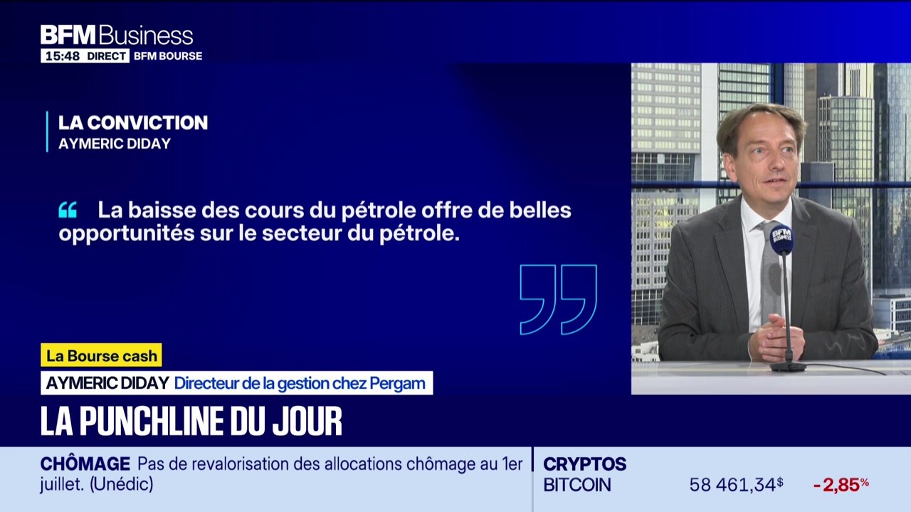 La bourse cash : "La baisse des cours du pétrole offre de belles opportunités sur le secteur du pétrole" - 30/06