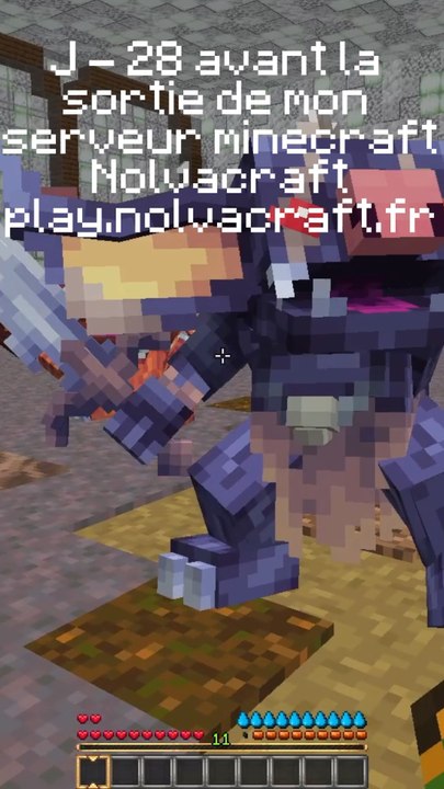 Mon serveur minecraft Nolvacraft sort le 28 juillet