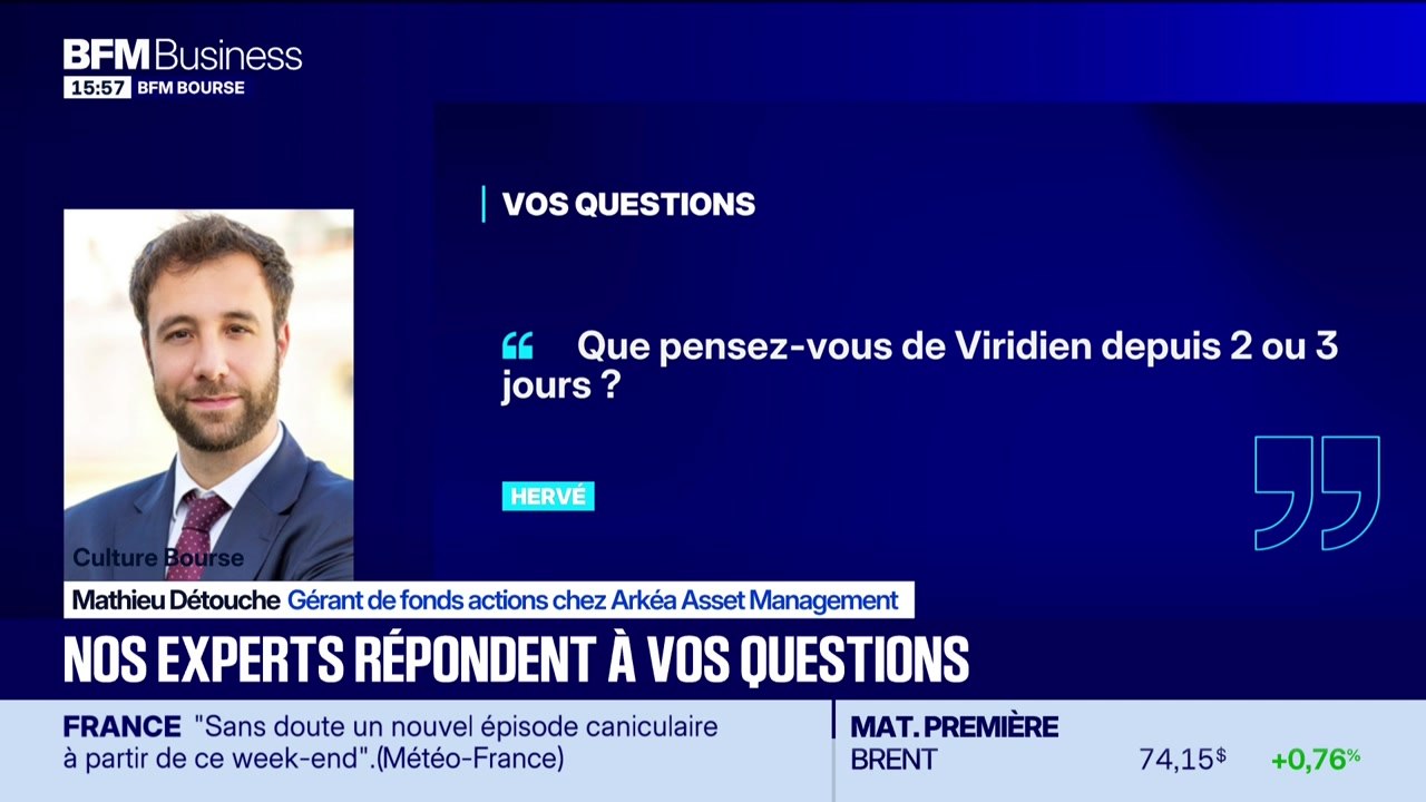 Culture Bourse : « Que pensez-vous de Viridien depuis 2 ou 3 jours ? », par Julie Cohen-Heurton - 30/06