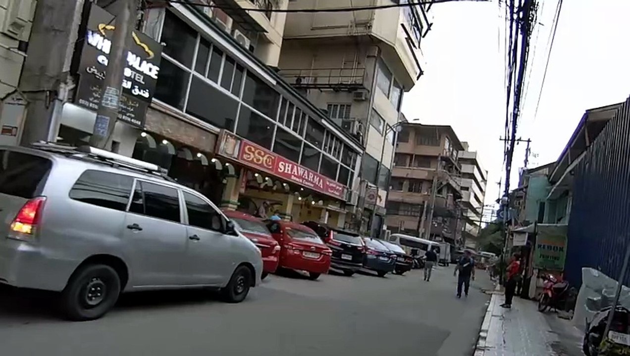 Daily Lives on Salas Street in Manila City in the Philippines