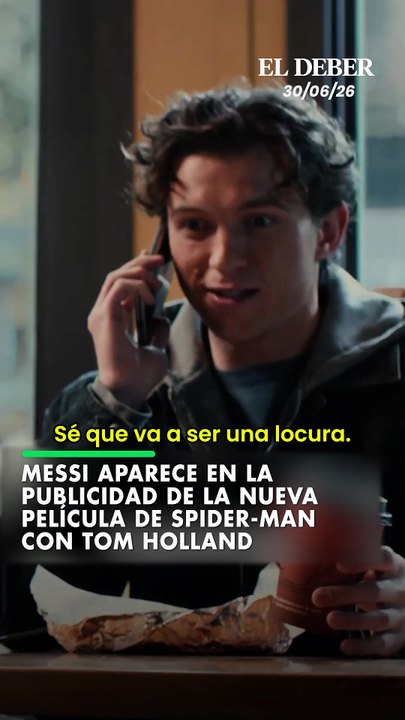 Messi aparece en la publicidad de la nueva película de Spider-Man con Tom Holland