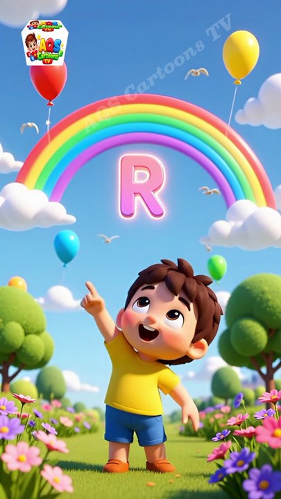 R for Rainbow |ABC Learning for Kids |Nursery Rhymes |AQS Cartoons TV