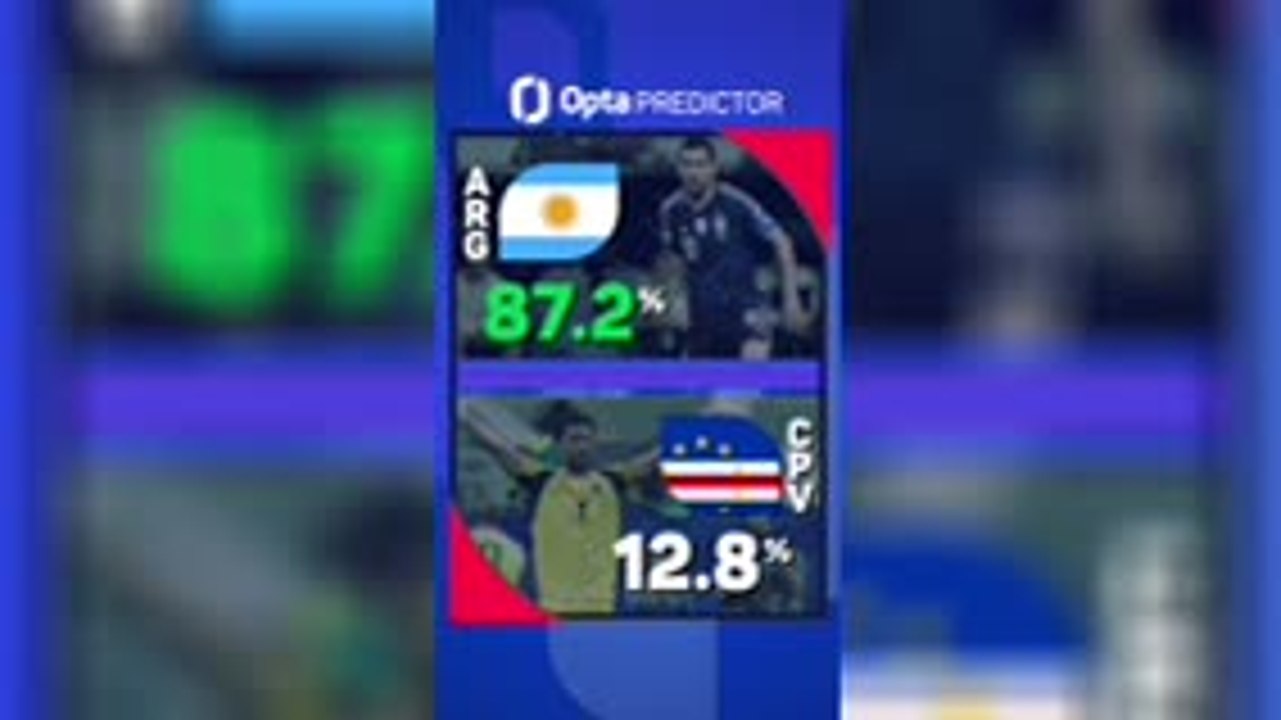 Argentina v Cape Verde - Opta Predictor