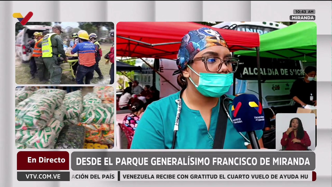 Caracas | Voluntarios ofrecen atención médica integral en el parque Gral. Francisco de Miranda