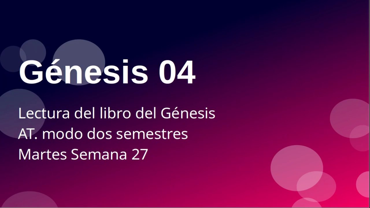 A1S27e 0419 Al inicio del Genesis 04 Los hijos de Adan Cain y Abel
