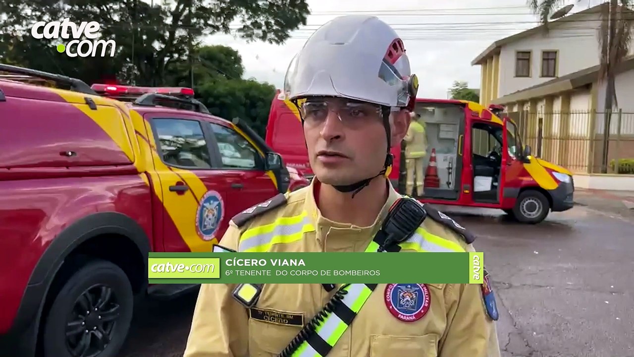 Vítima está em estado bastante crítico", diz Bombeiros sobre acidente grave em Cascavel