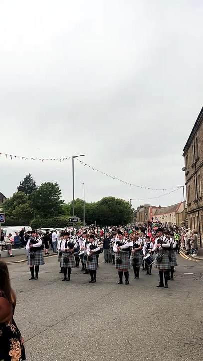 Scotland the Brave is a beloved Patriotic tune Playing by Schools Pipe Bands at the Bo'nessFair 💙