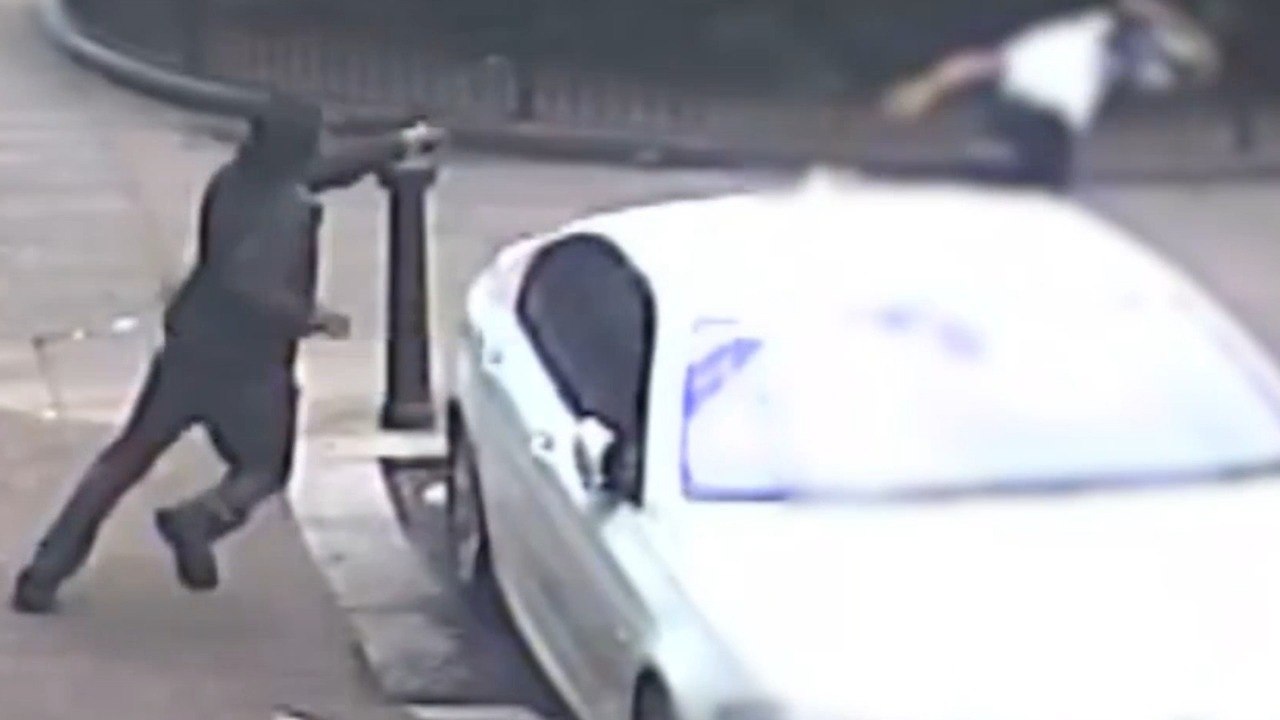Moment gunman fires at victim after killing child near kid’s park in West London