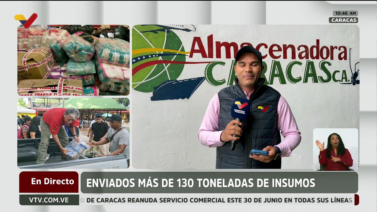 Centro de acopio de la Almacenadora Caracas ha recibido más de 500 camiones con ayuda humanitaria