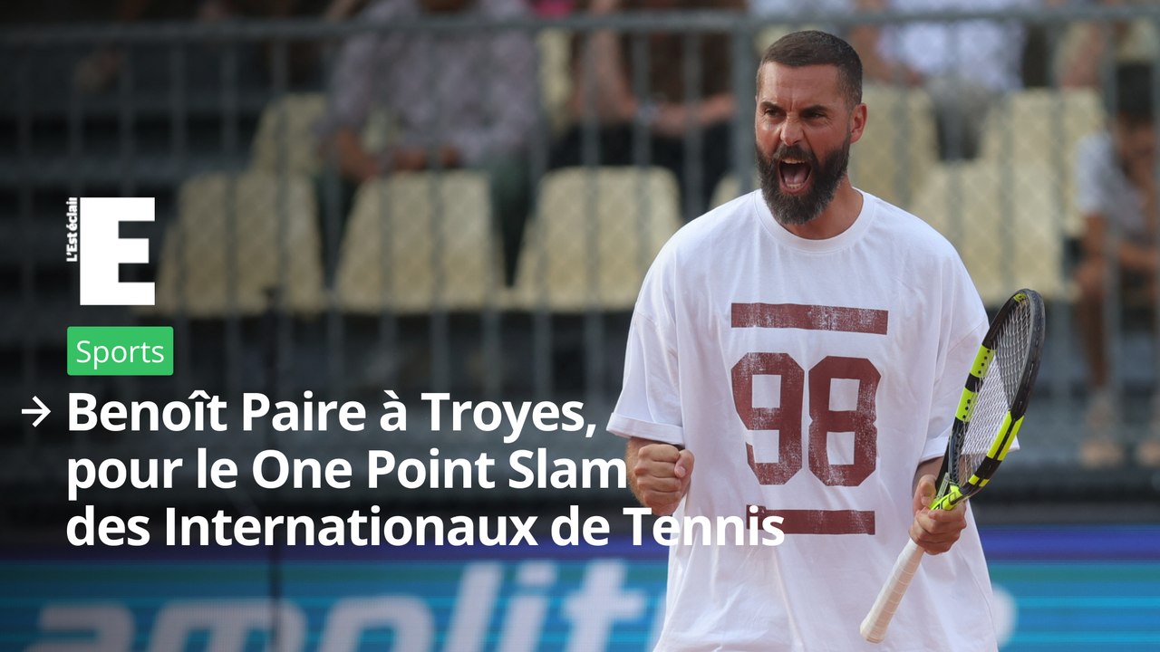 Benoît Paire à Troyes, pour le One Point Slam des Internationaux de Tennis