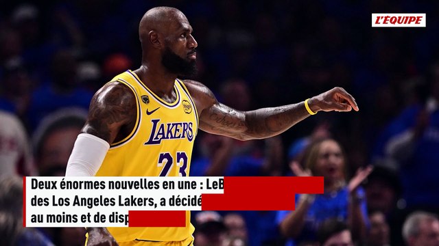 Coup de tonnerre en NBA : LeBron James repousse sa retraite et annonce aux Los Angeles Lakers qu'il jouera autre part - Basket - NBA
