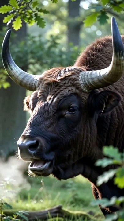 Aurochs: The Giant Wild Bull That Went Extinct 🦬 | Amazing Animal Facts #animalfacts #viralvideo